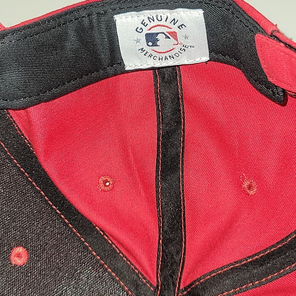 Los Angeles Embroidered LA Logo Red Baseball Cap - Picture 5 of 8